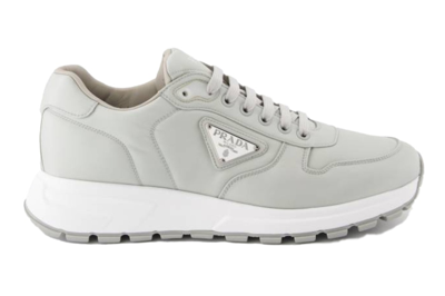 Pre-owned Prada Re-nylon Sneaker Grey White In Grey/white