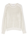 BRUNELLO CUCINELLI SEQUIN-EMBELLISHED OPEN-KNIT JUMPER