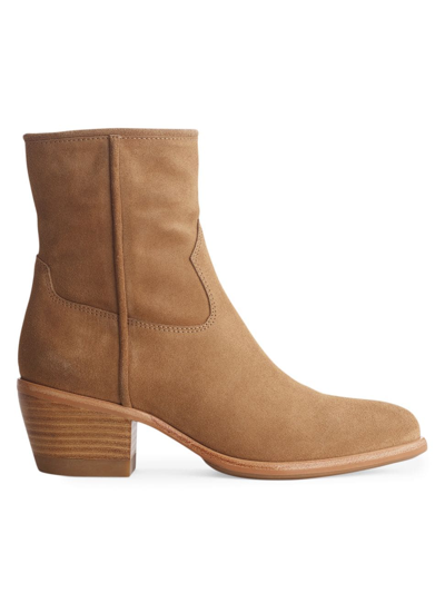 Rag & Bone Mustang Suede Ankle Boots In Camel