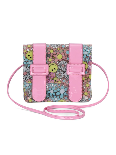Iscream Girl's Daisy Smiles Buckle Bag In Pink