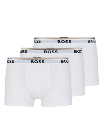 Hugo Boss Boss Underwear 3 Pack Trunks White