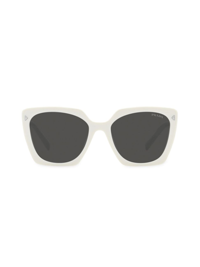 Prada Women's 47mm Square Sunglasses In Bone