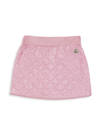 Moncler Little Girl's & Girl's Quilted Skirt In Pink