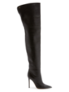 GIANVITO ROSSI WOMEN'S 105MM LEATHER OVER-THE-KNEE BOOTS