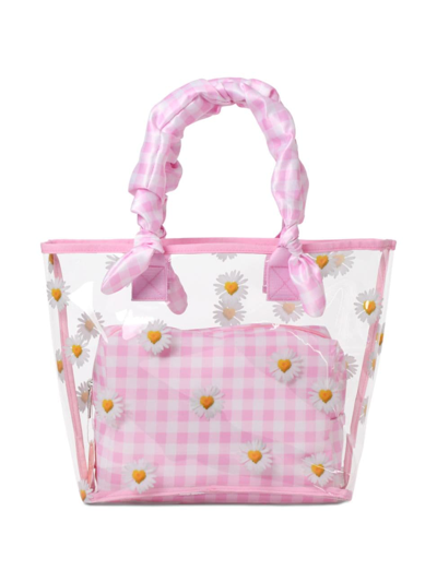 Iscream Girl's Daisy Love Clear Tote & Cosmetic Bag