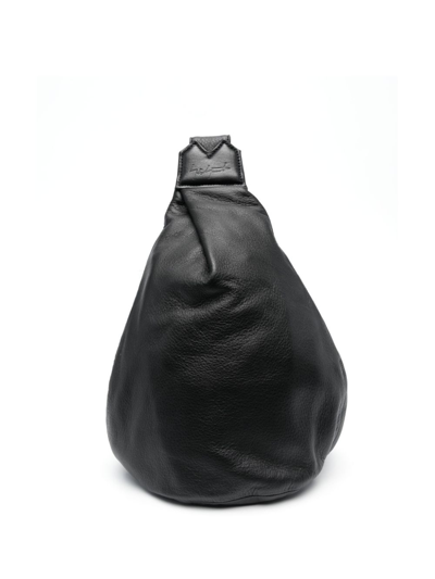 YOHJI YAMAMOTO BLACK DISCORD MEDIUM Y CROSSBODY BAG 