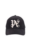 Palm Angels Baseball Cap In Cotton Gabardine In Black