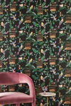 Carly Beck Ann's Garden Floral Bird Wallpaper