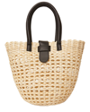 Btb Los Angeles Coco Beaded Rattan Top-handle Bag In Purple