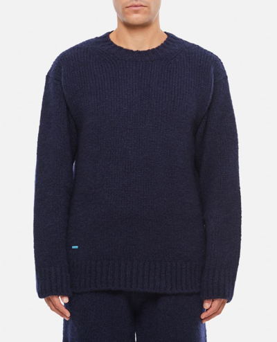 Alanui A Finest Knitted Jumper In Blue