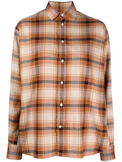 Polo Ralph Lauren Plaid-check Pattern Shirt In Neutrals