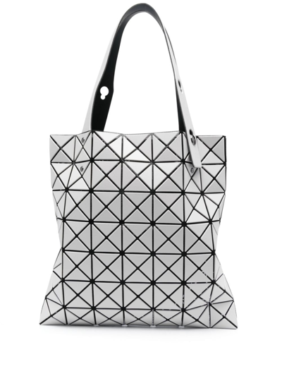 Bao Bao Issey Miyake Lucent Geometric-panelled Tote Bag In White