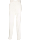 Lardini Off-centre Fastening Chino Trousers In White