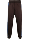 Dsquared2 Colour-block Panel Track Pants In Braun