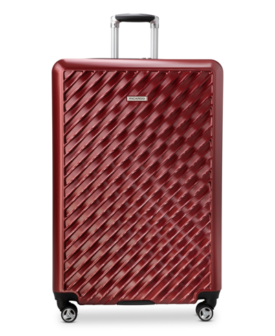 Ricardo Melrose Hardside 25" Check-in Spinner Suitcase In Claret Red