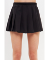 English Factory Pleated Miniskort In Black