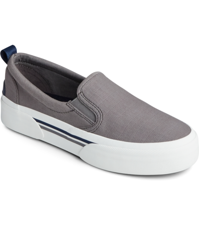 Sperry Women's Pier Wave High Slip On Sneakers In Gray