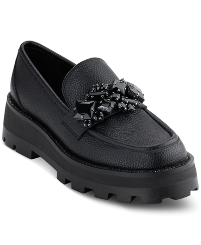 Karl Lagerfeld Karl Lagerfled Paris Women's Marcia Slip-on Embellished Loafer Flats In Blk:black