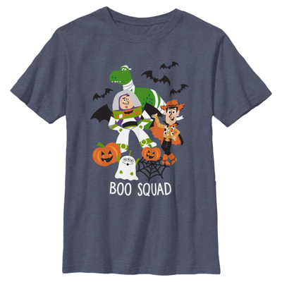 Disney Pixar Boy's Toy Story Halloween Boo Squad Child T-shirt In Navy Blue Heather