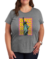AIR WAVES AIR WAVES TRENDY PLUS SIZE NYC GRAPHIC T-SHIRT