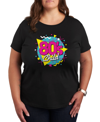 AIR WAVES TRENDY PLUS SIZE RETRO 80'S GRAPHIC T-SHIRT