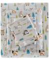 Sleep Philosophy True North By  Novelty Printed Cotton Flannel 3-pc. Sheet Set, Twin In Multi Forest Animals