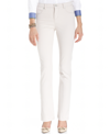 Charter Club Women's Lexington Tummy Control Straight-leg Jeans, Created For Macy's In Creme Stone