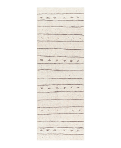 Becki Owens X Surya Rivi Borc2300 2'7" X 7'3" Runner Area Rug In Silver