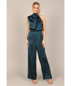 Petal And Pup Womens Savannah One Shoulder Jumpsuit In Teal