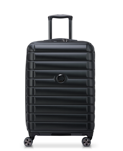 Delsey Shadow 5.0 Expandable 20" Spinner Carry On Luggage In Black
