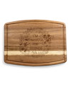 TOSCANA DISNEY'S MICKEY MINNIE MOUSE THANKSGIVING OVALE ACACIA CUTTING BOARD