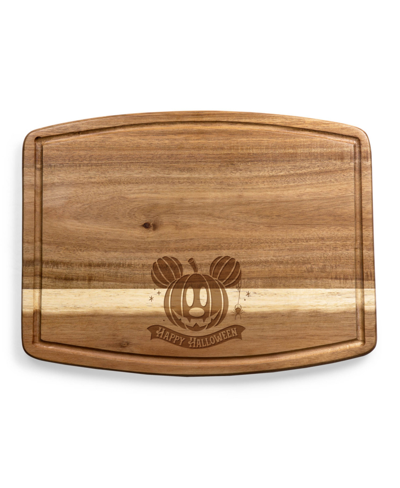 Toscana Disney's Mickey Mouse Pumpkin Face Ovale Acacia Cutting Board In Acacia Wood