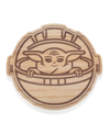 Toscana Mandalorian Grogu Buggy 16" Serving Board In Parawood