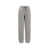 Moncler Grey Cotton Blend Joggers In Grey
