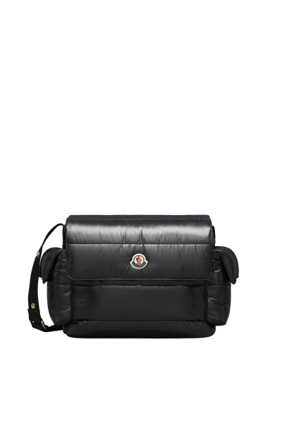 Moncler Nylon Laqué Diaper Bag Black