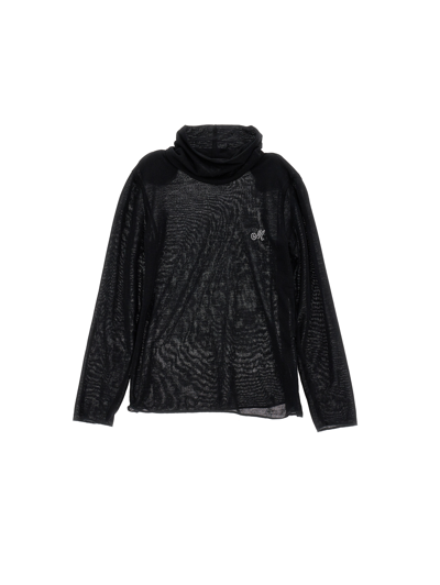 Monnalisa Kids'   Jersey Turtleneck With Rhinestones In Black