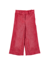 Monnalisa Wide-leg Corduroy Trousers In Lilac