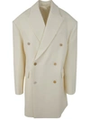Wardrobe.nyc Double-breasted Coat Button Detailing In White