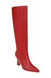 Sam Edelman Vance Pointed Toe Knee High Boot In Begonia Red
