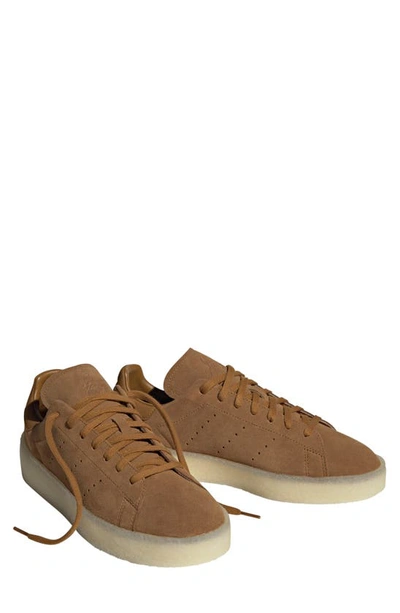 Adidas Originals Stan Smith Crepe Sole Trainer In Bronze/ Brown/ Off White