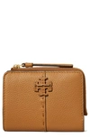 Tory Burch Mcgraw Zip Bifold Wallet In Tiramisu