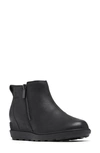 Sorel Evie Ii Zip Waterproof Ankle Boot In Black/ Black