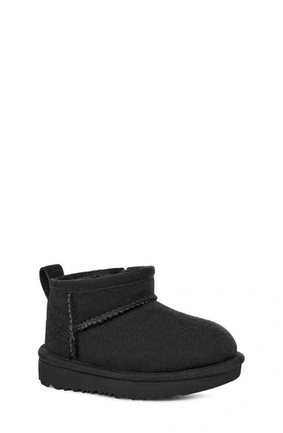 Ugg Kids' Classic Ultra Mini Water Resistant Boot In Black