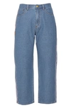 ROUND TWO JACQUARD STRAIGHT LEG JEANS