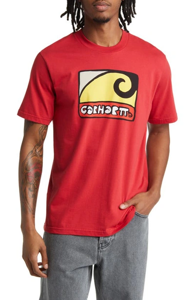 Carhartt Fibo T-shirt In Red