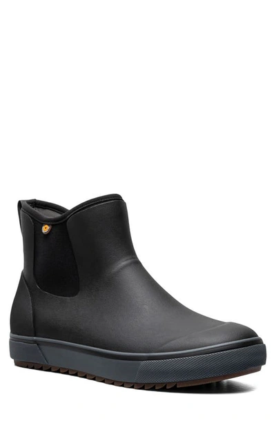 Bogs Kicker Waterproof Insulated Chelsea Boot In Black