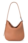 Akris Anna Little Leather Hobo Bag In Cuoio