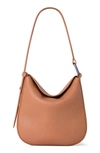 Akris Anna Little Leather Hobo Bag In 126 Cuoio