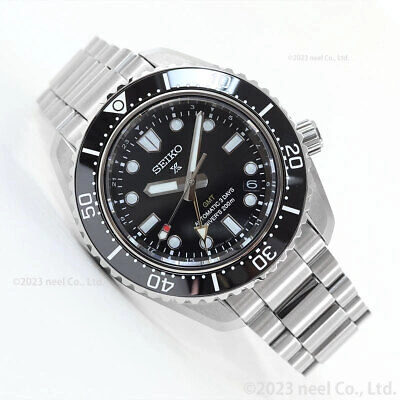 Pre-owned Seiko Prospex Sbej011 Black Diver Scuba Gmt 1968 Men's Watch In Box