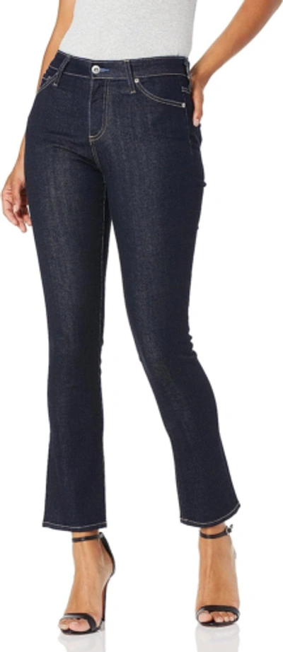 Pre-owned Ag Adriano Goldschmied Women's The Mari High Rise Slim Straight Jeans In Indigo Spring
